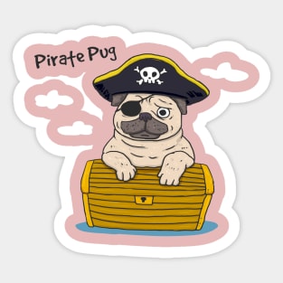 Cute pug Sticker